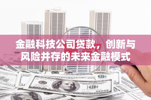 余干金融科技公司贷款，创新与风险并存的未来金融模式