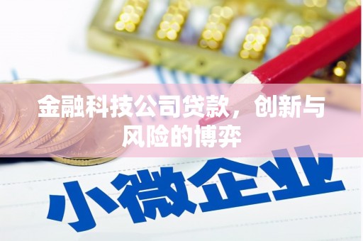 江北金融科技公司贷款，创新与风险的博弈