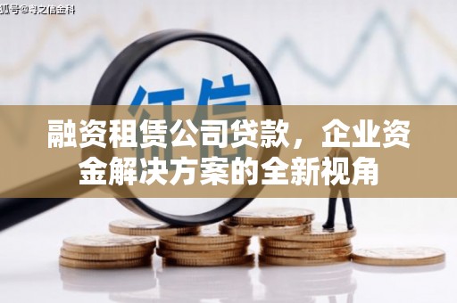 双滦融资租赁公司贷款，企业资金解决方案的全新视角
