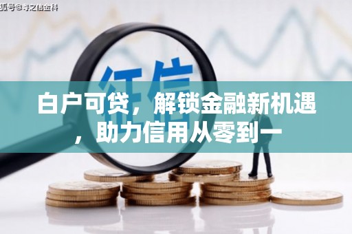 武侯白户可贷，解锁金融新机遇，助力信用从零到一