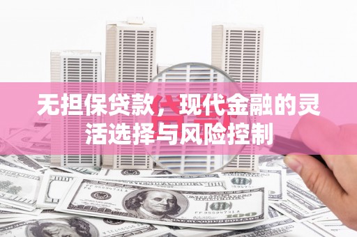 泽普无担保贷款，现代金融的灵活选择与风险控制