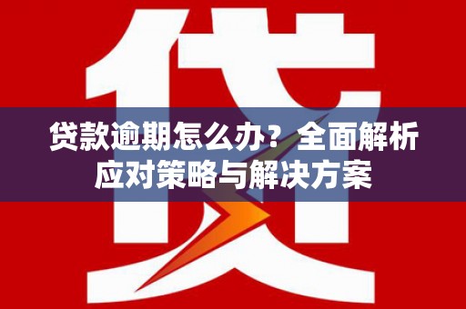 天津贷款逾期怎么办？全面解析应对策略与解决方案
