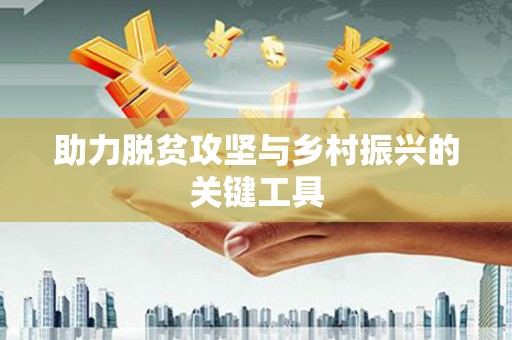 金湾助力脱贫攻坚与乡村振兴的关键工具