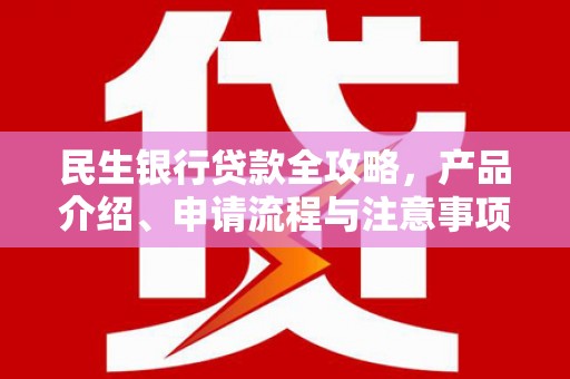 汐止民生银行贷款全攻略，产品介绍、申请流程与注意事项